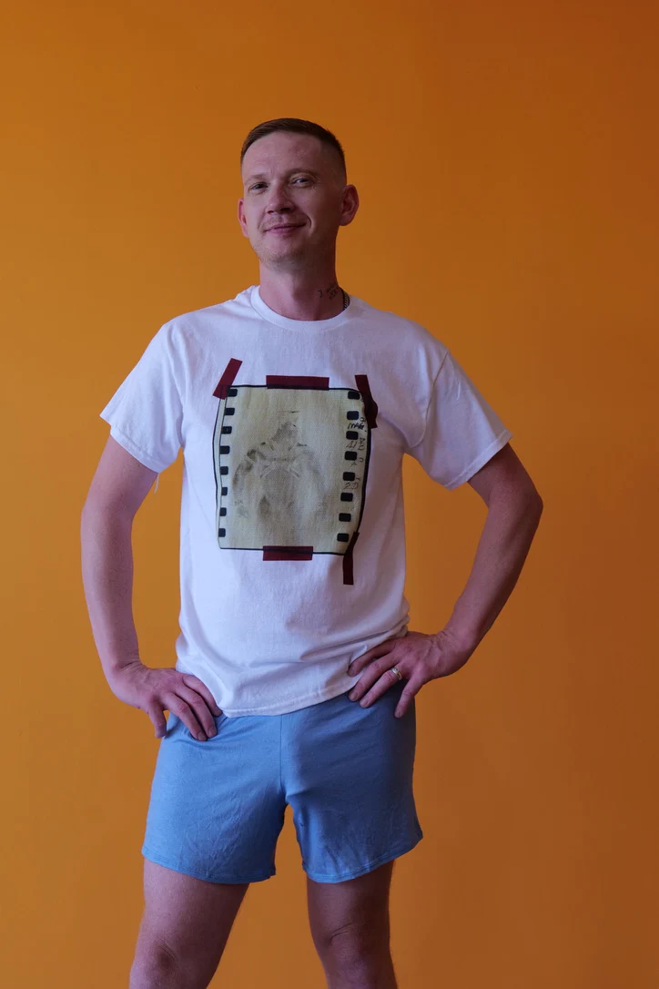 90S VINTAGE GAY PORN TRANSPARENCY Unisex Heavy Cotton Tee #8 - Image 2