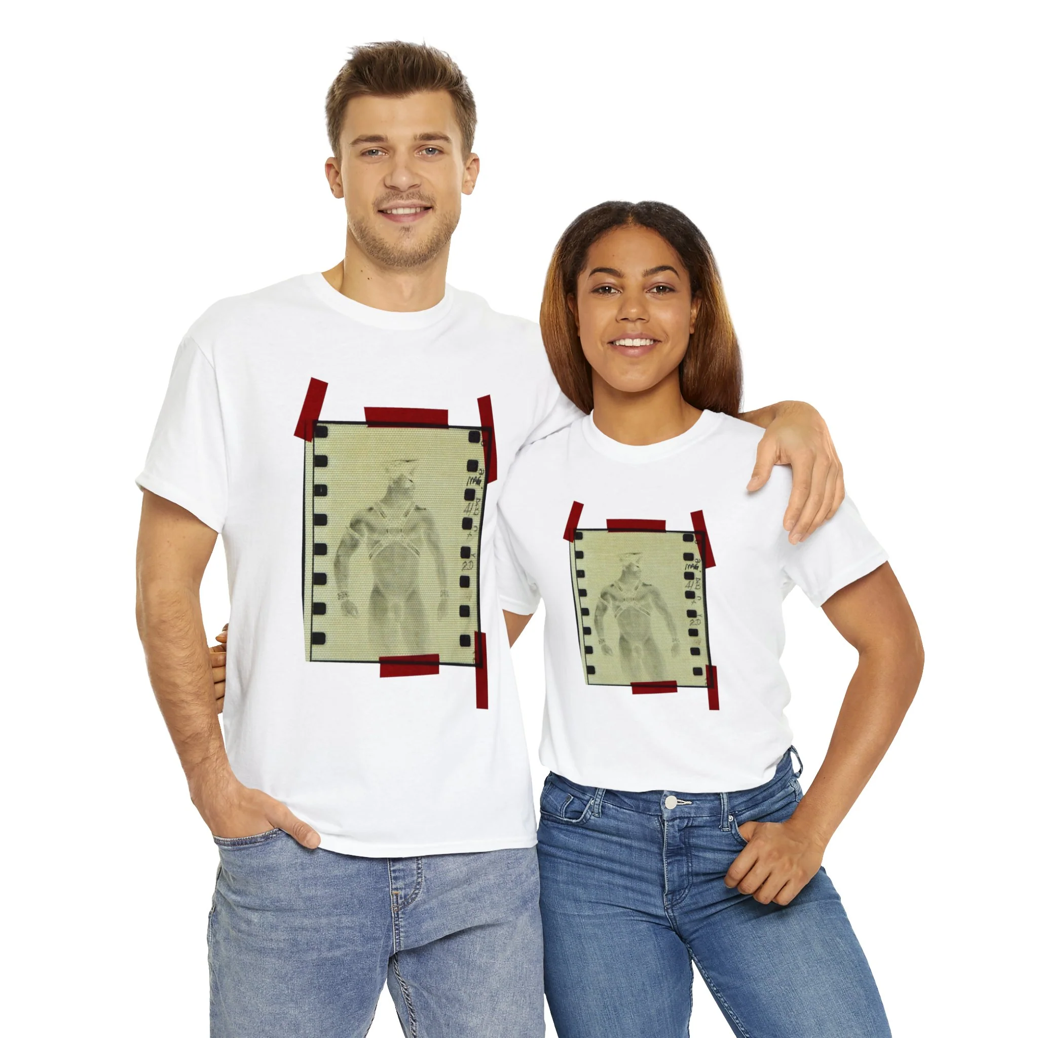 90S VINTAGE GAY PORN TRANSPARENCY Unisex Heavy Cotton Tee #8 - Image 7