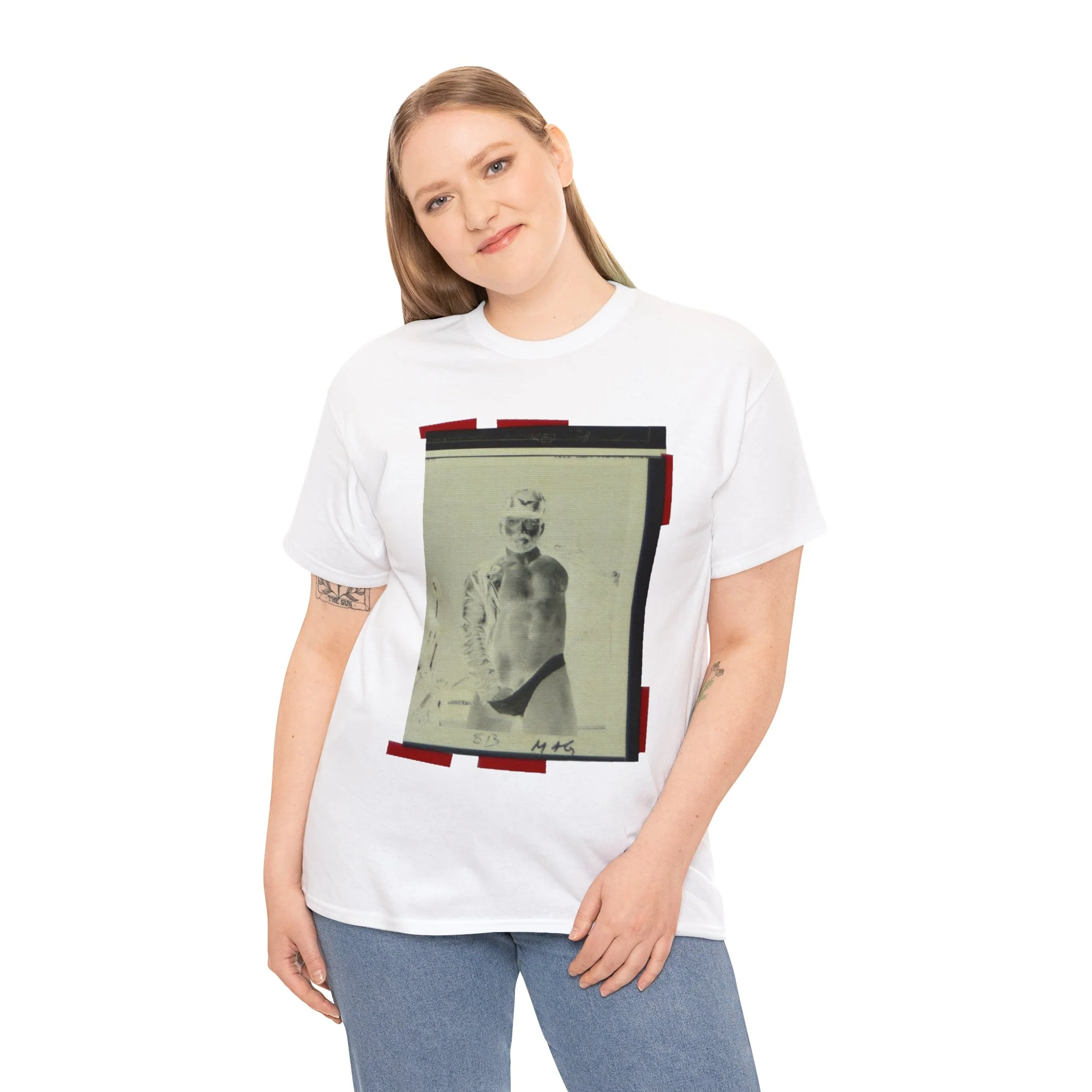 90S VINTAGE GAY PORN TRANSPARENCY Unisex Heavy Cotton Tee #9 - Image 4