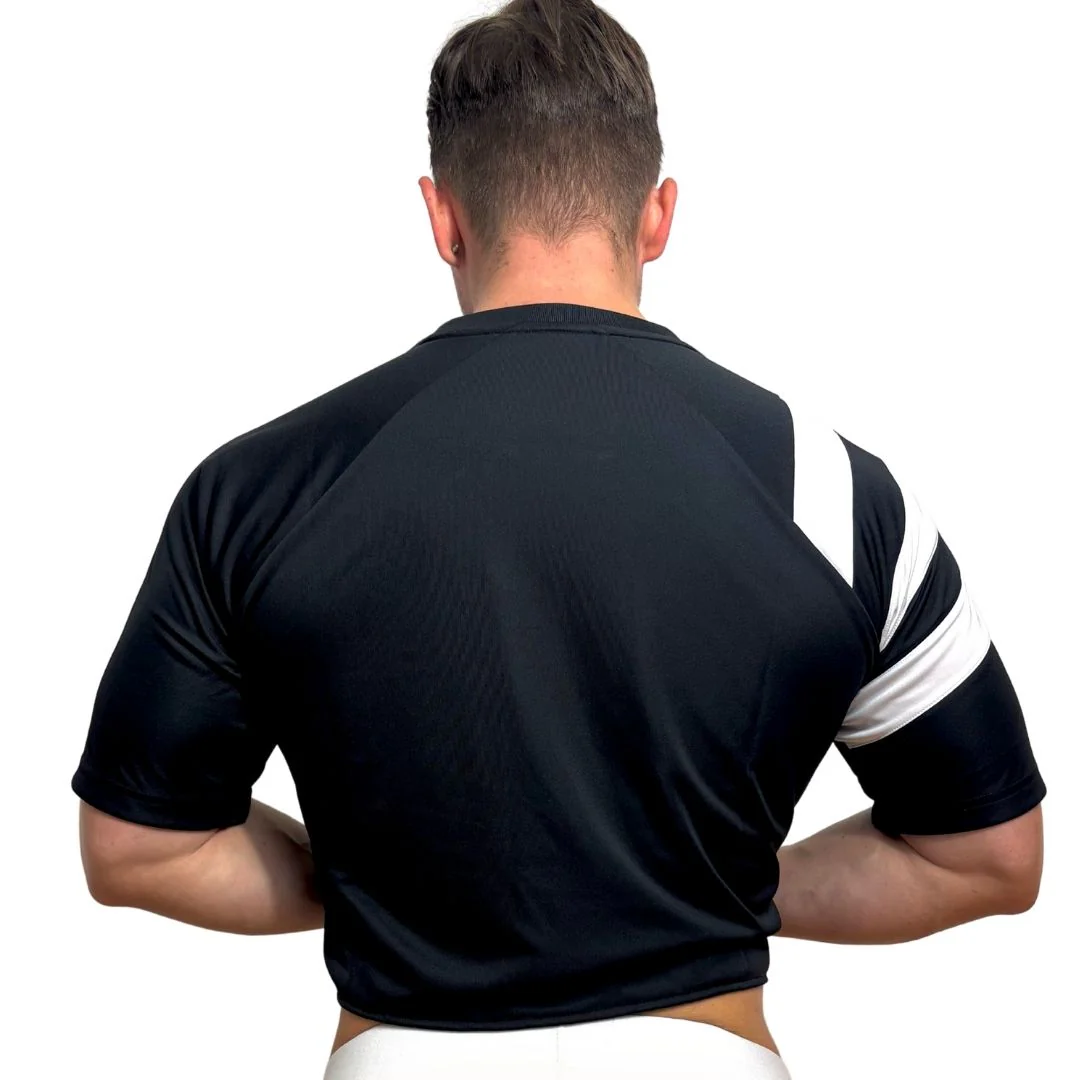 Adidas Neo Black Short Sleeve Crop Top 2.0 BY SNEAKERMASK - Image 4