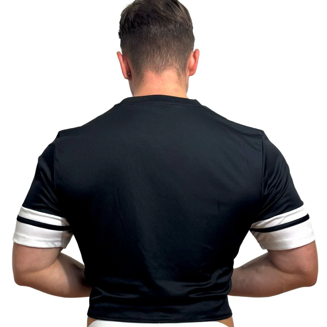 Adidas Neo Black Short Sleeve Crop Top BY SNEAKERMASK - Image 4