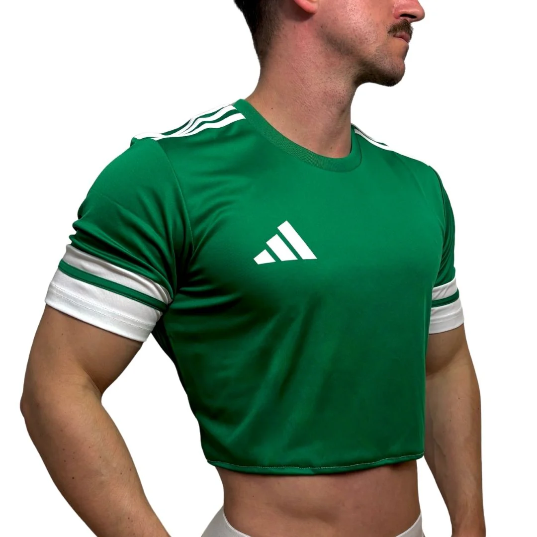 Adidas Neo Green Short Sleeve Crop Top BY SNEAKERMASK - Image 3