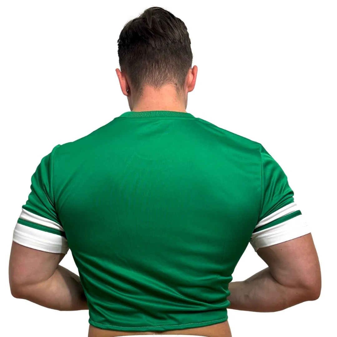 Adidas Neo Green Short Sleeve Crop Top BY SNEAKERMASK - Image 4