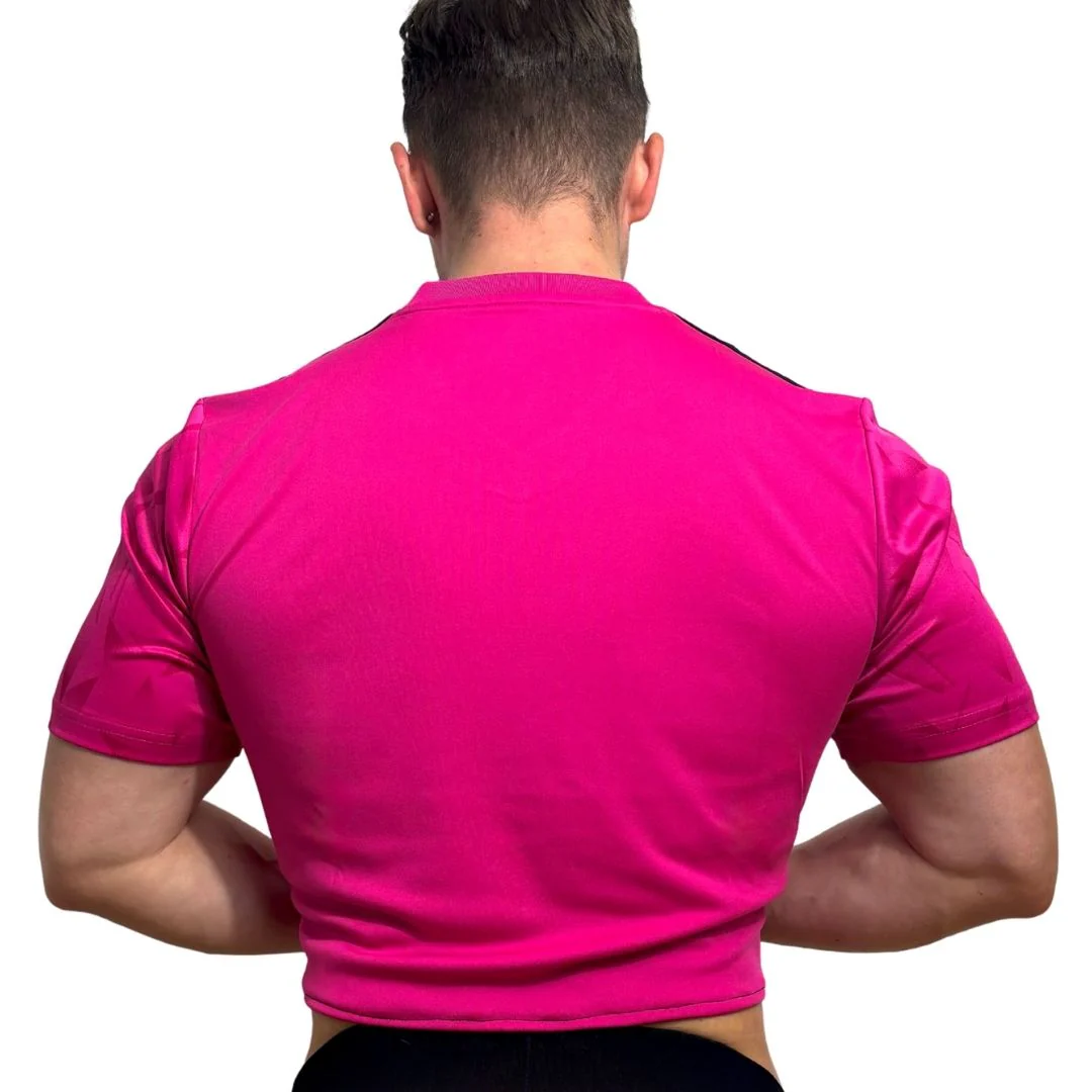 Adidas Neo Pink Short Sleeve Crop Top BY SNEAKERMASK - Image 4