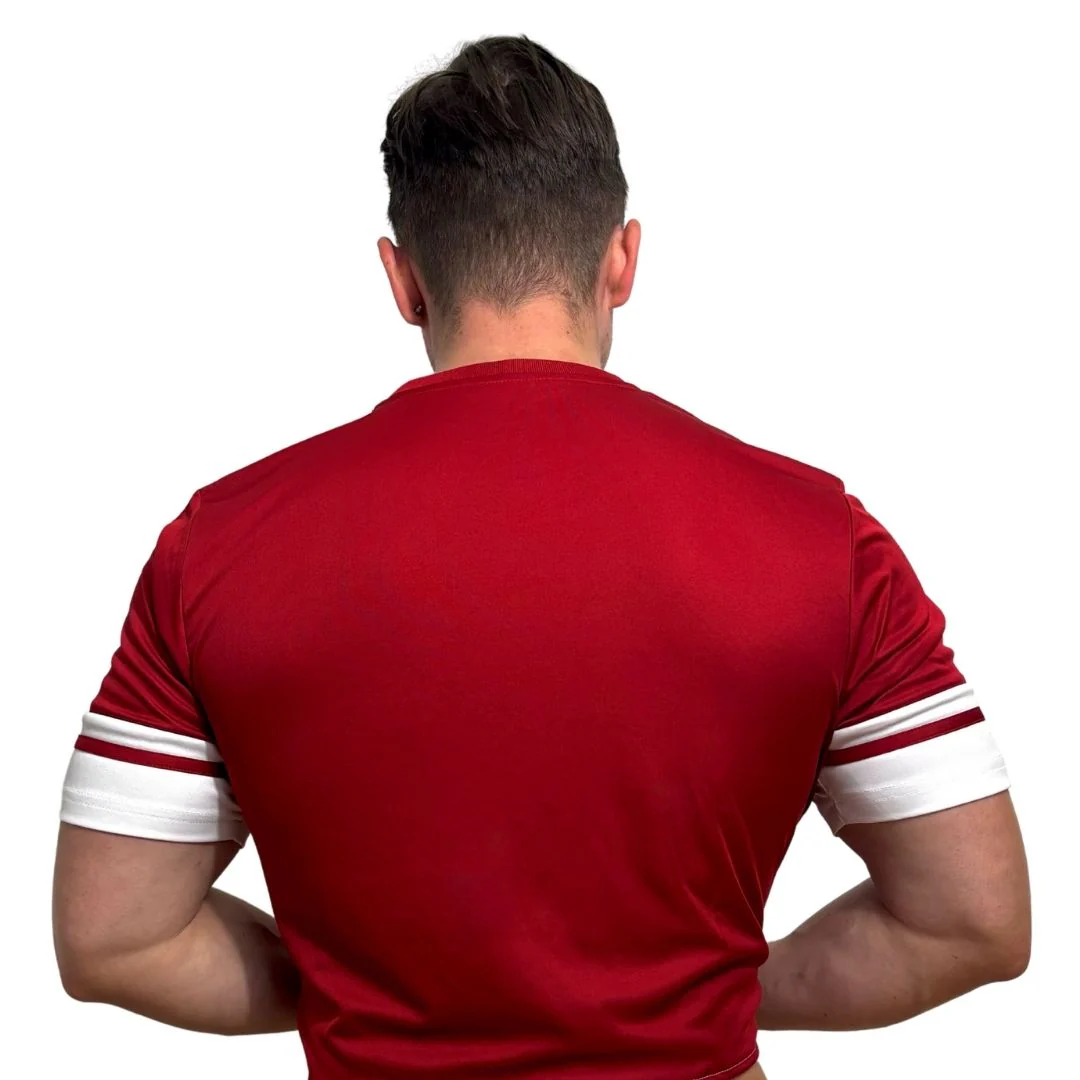 Adidas Neo Red Short Sleeve Crop Top BY SNEAKERMASK - Image 4
