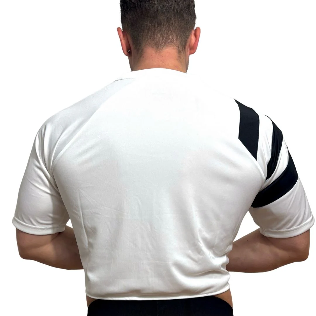 Adidas Neo White Short Sleeve Crop Top 2.0 BY SNEAKERMASK - Image 4