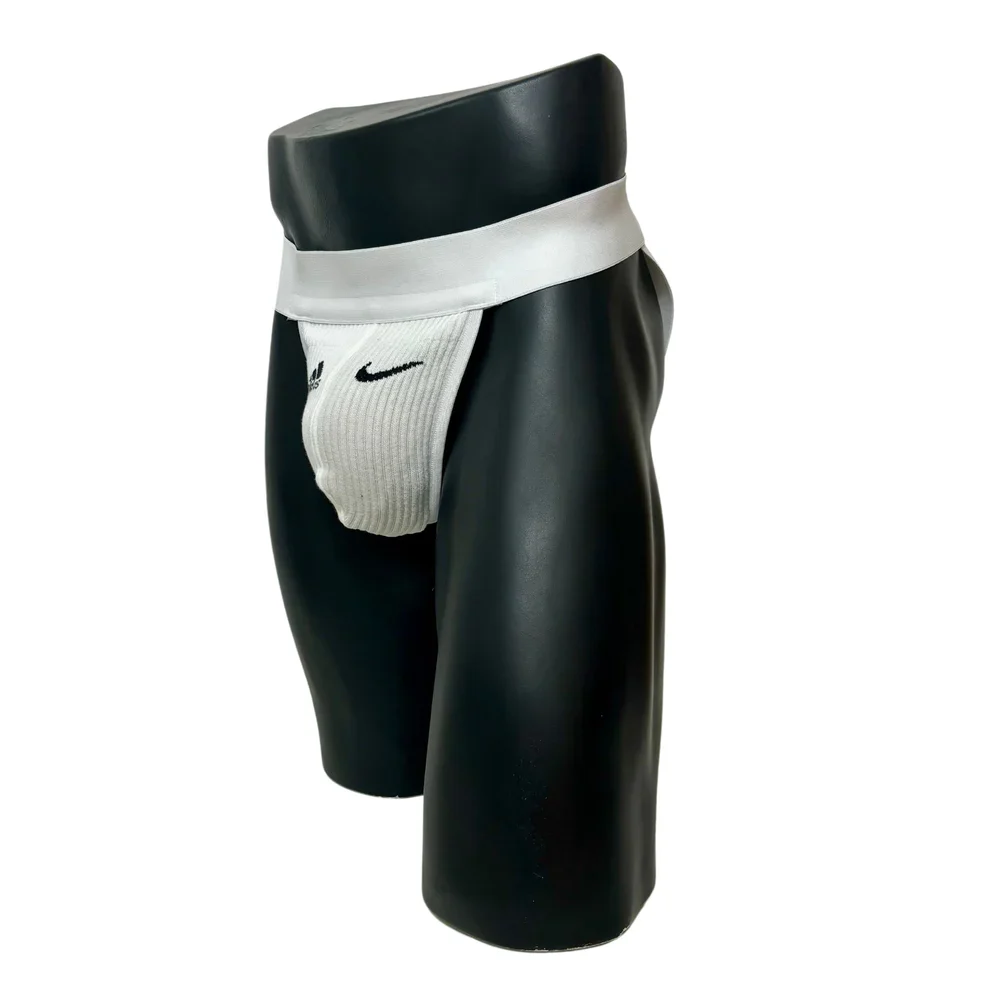 Adidas & Nike Fusion White Socks Jockstrap BY SNEAKERMASK - Image 2
