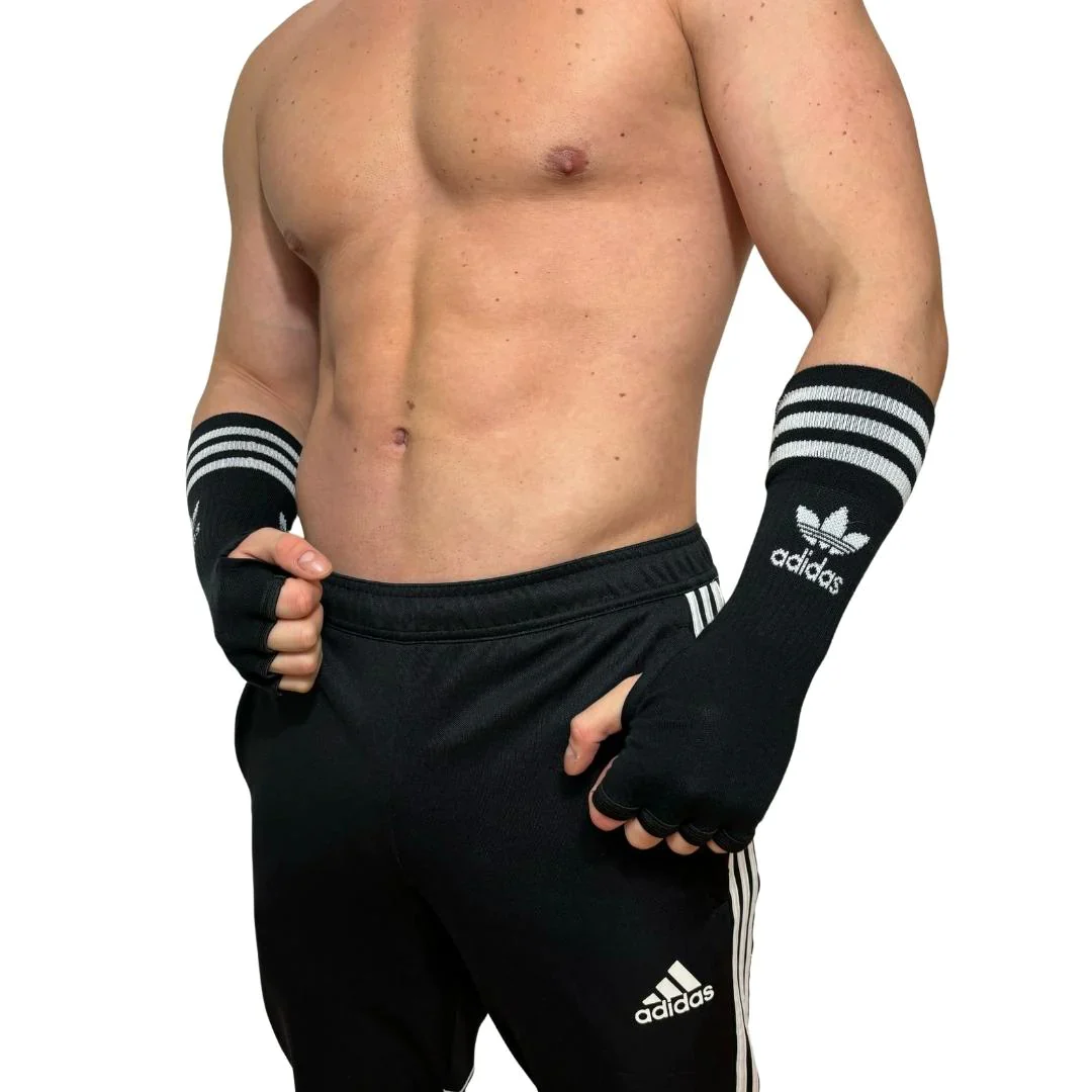 Adidas Originals Black Socks Gloves BY SNEAKERMASK - Image 3