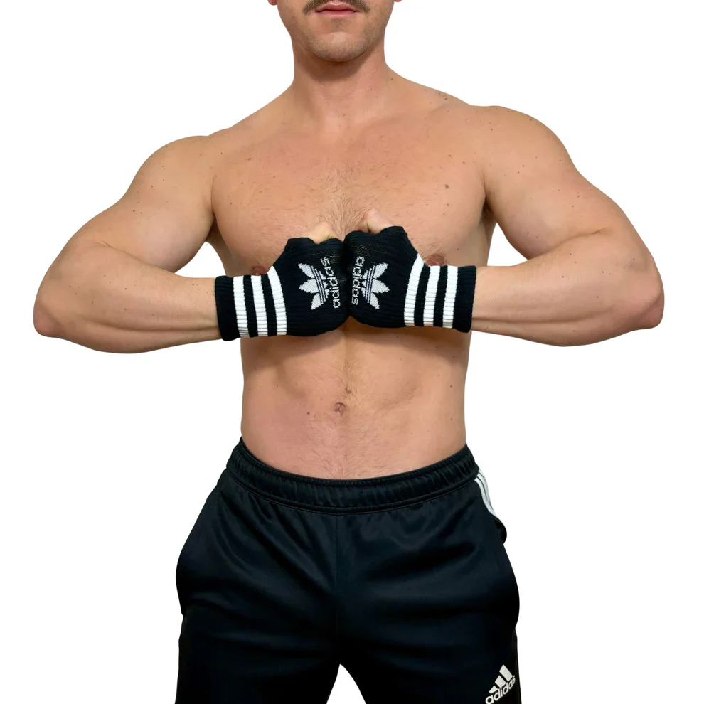 Adidas Originals Short Black Socks Gloves BY SNEAKERMASK - Image 4