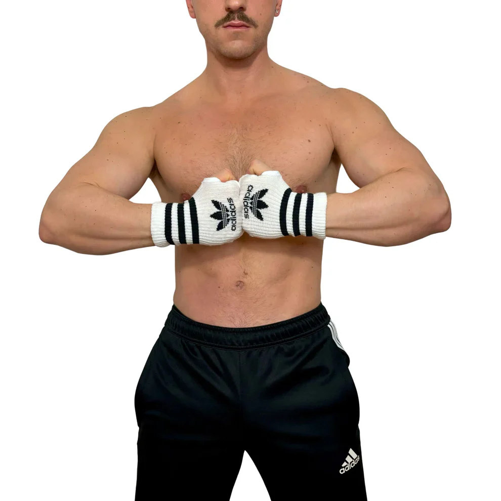 Adidas Originals Short White Socks Gloves BY SNEAKERMASK - Image 5