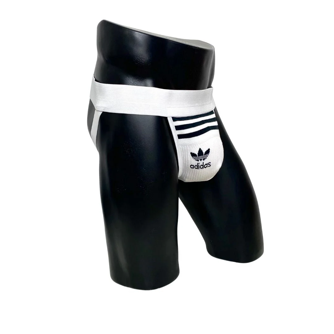CLASSIC ORIGINALS SOCKS WHITE JOCKSTRAP BY SNEAKERMASK - Image 6