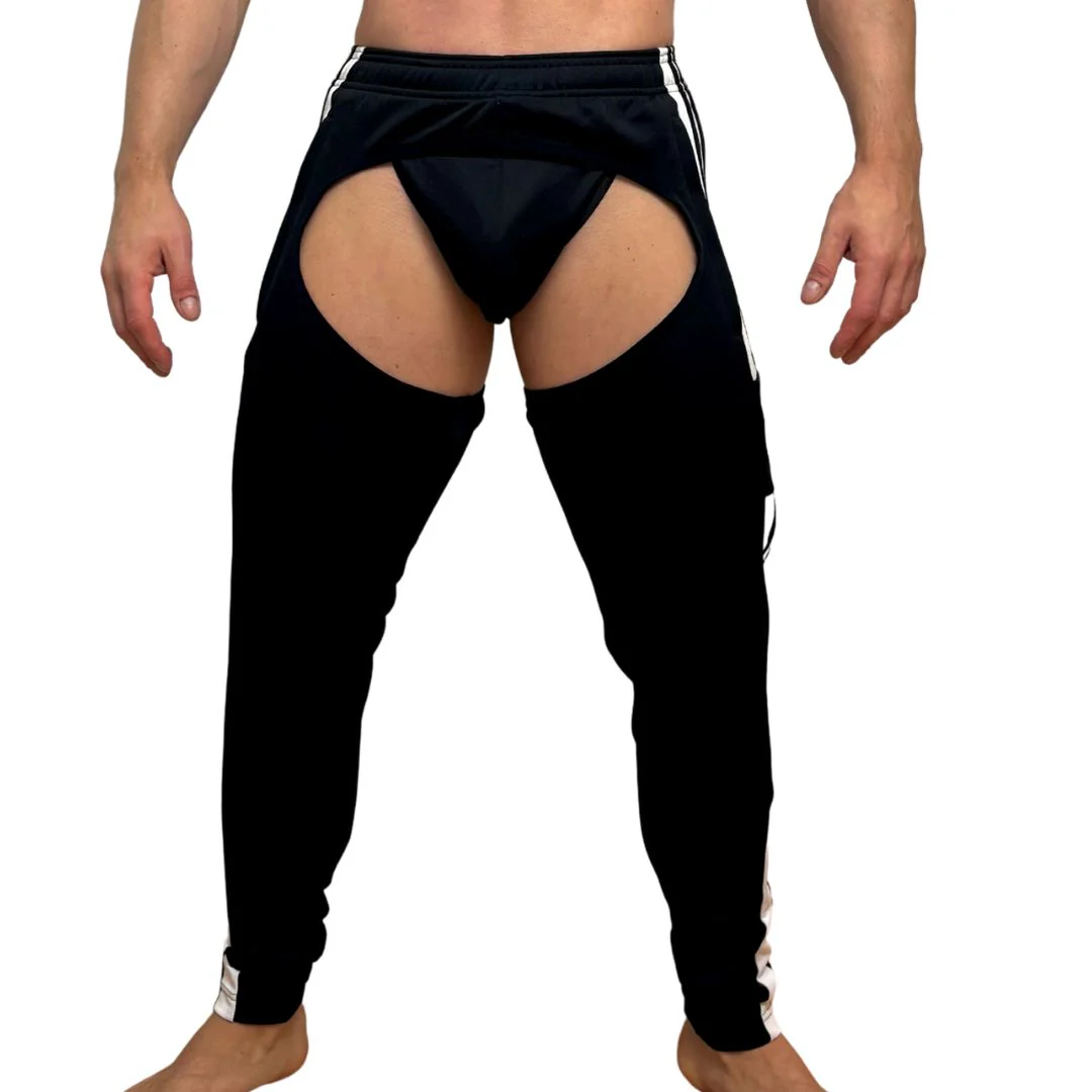 Adidas Sport Black Chaps By SNEAKERMASK - Image 6