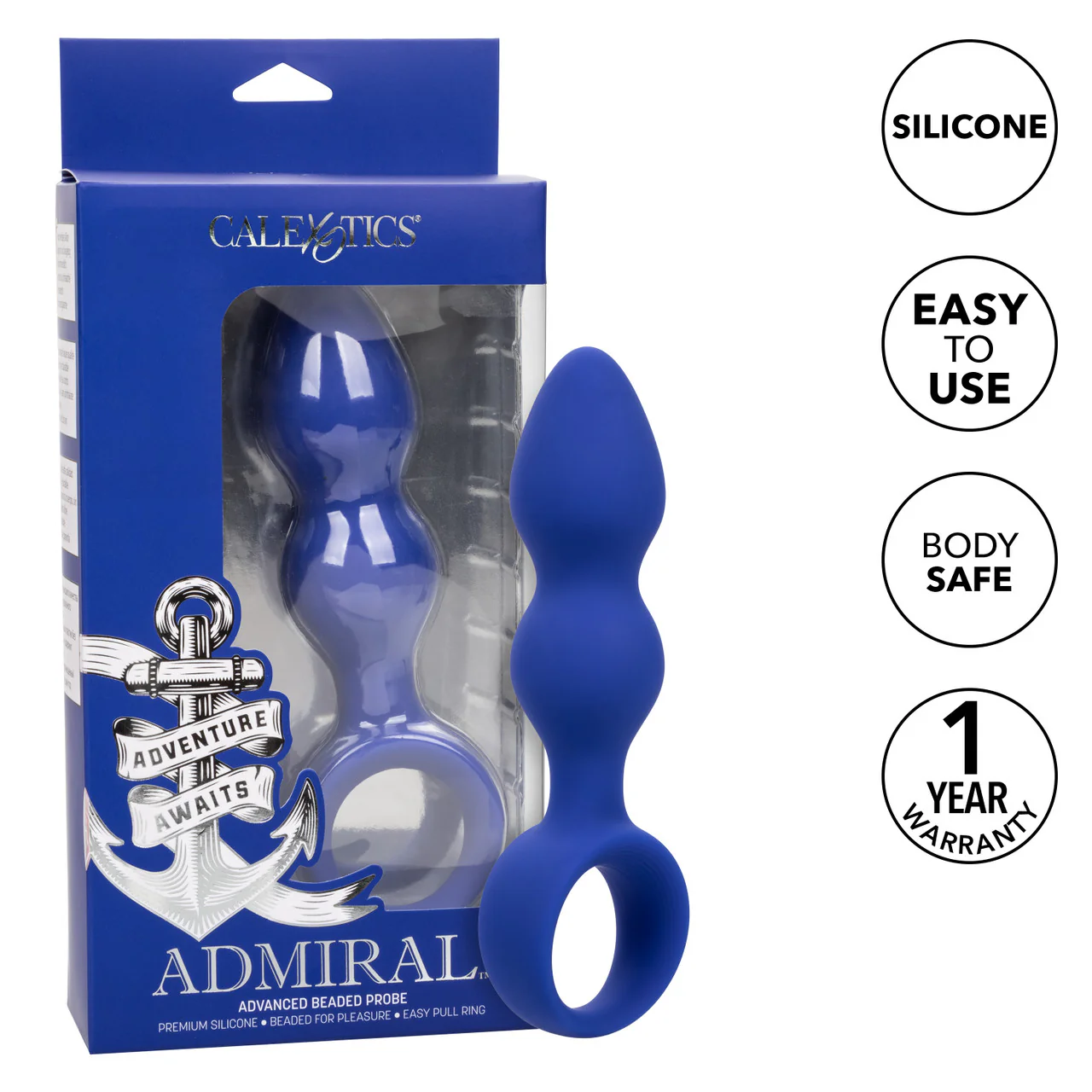 Admiral Advanced Beaded Silicone Anal Probe - Image 6