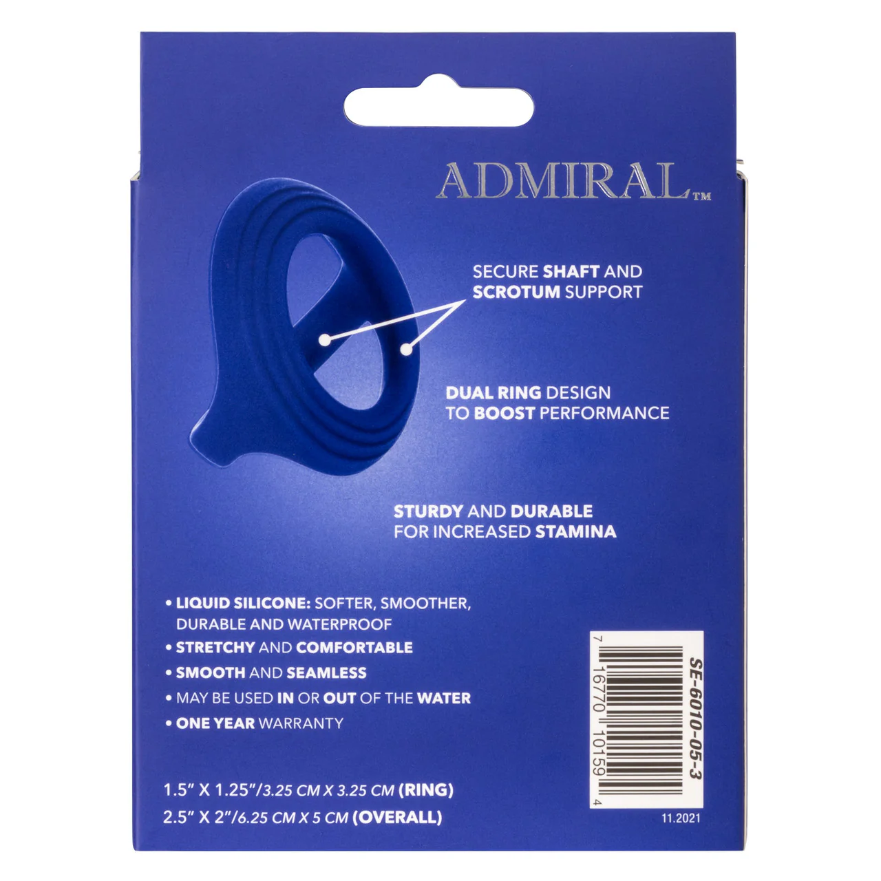 Admiral Cock & Ball Silicone Dual Ring - Image 4