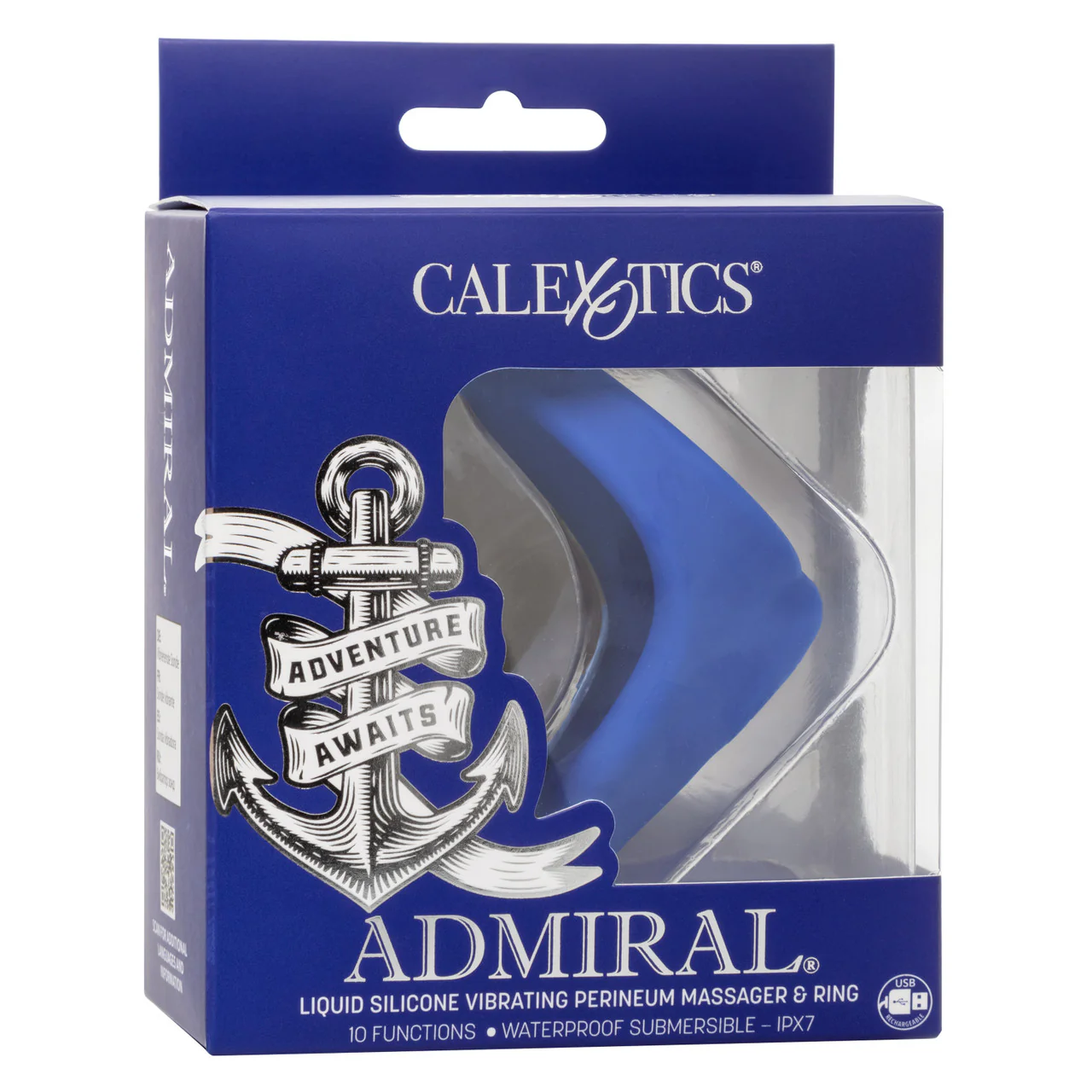 Admiral Liquid Silicone Vibrating Perineum Massager & Ring - Image 4