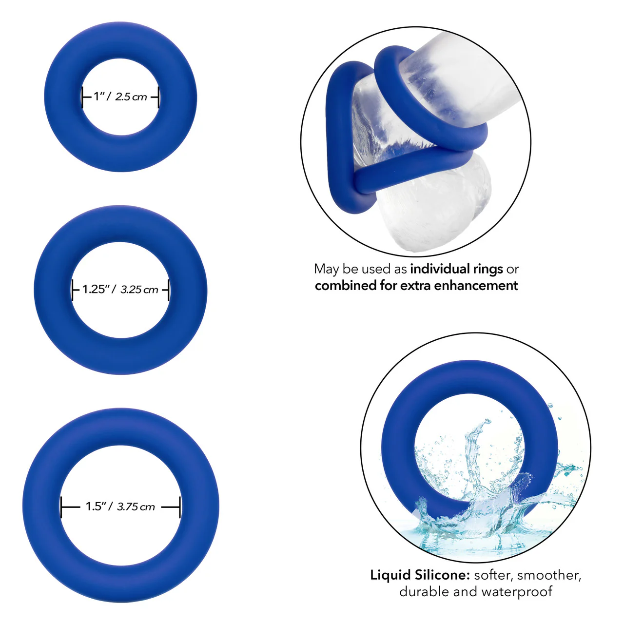 Admiral Universal Silicone Cock Ring Set - Image 5
