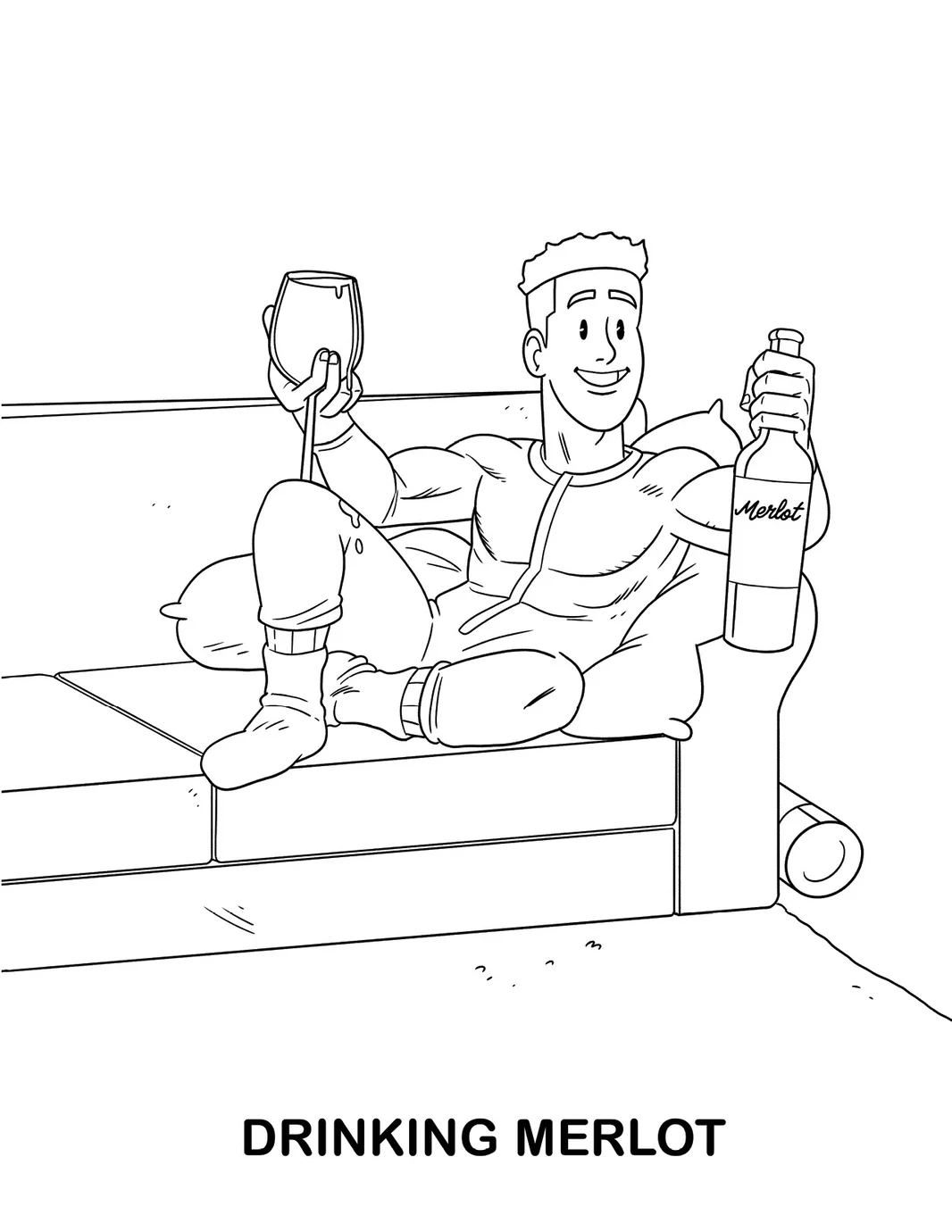 Adults Doing Adult Shit Coloring Book - Image 3