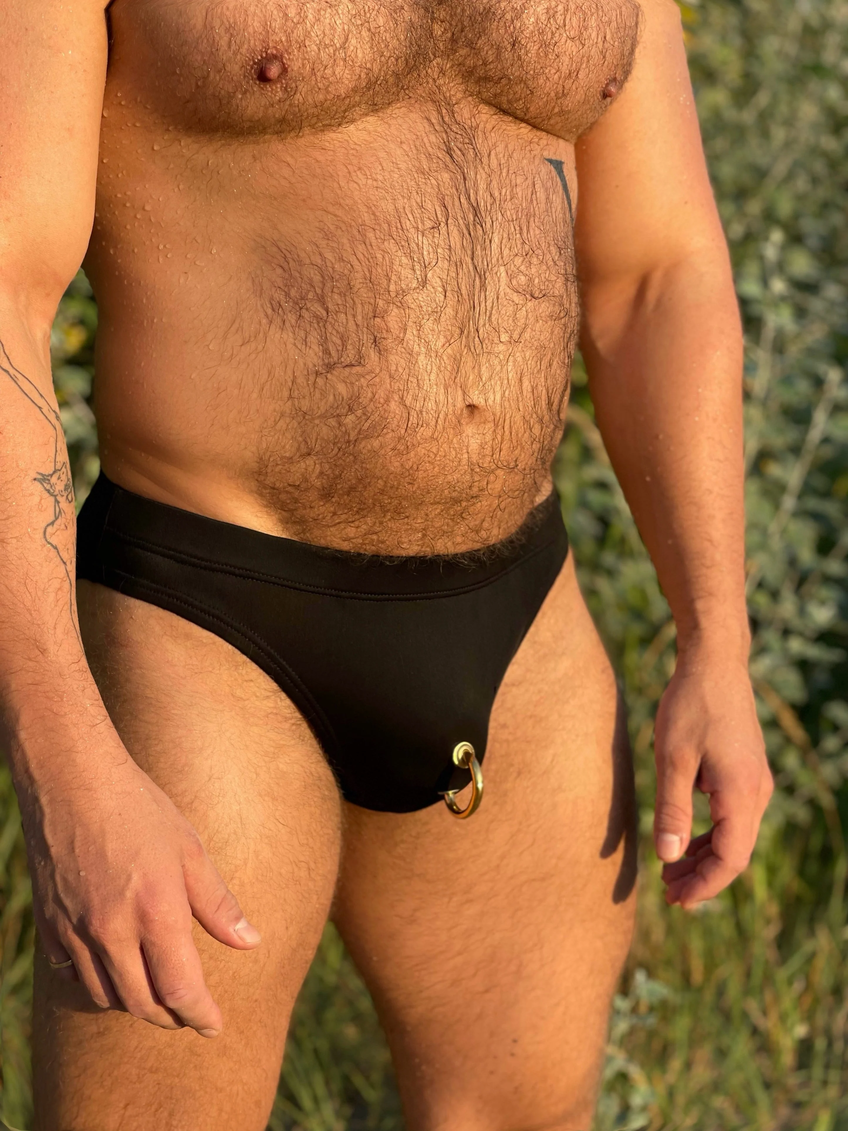 Alfons Dovana 18k Gold Prince Albert Brief Black - Image 3