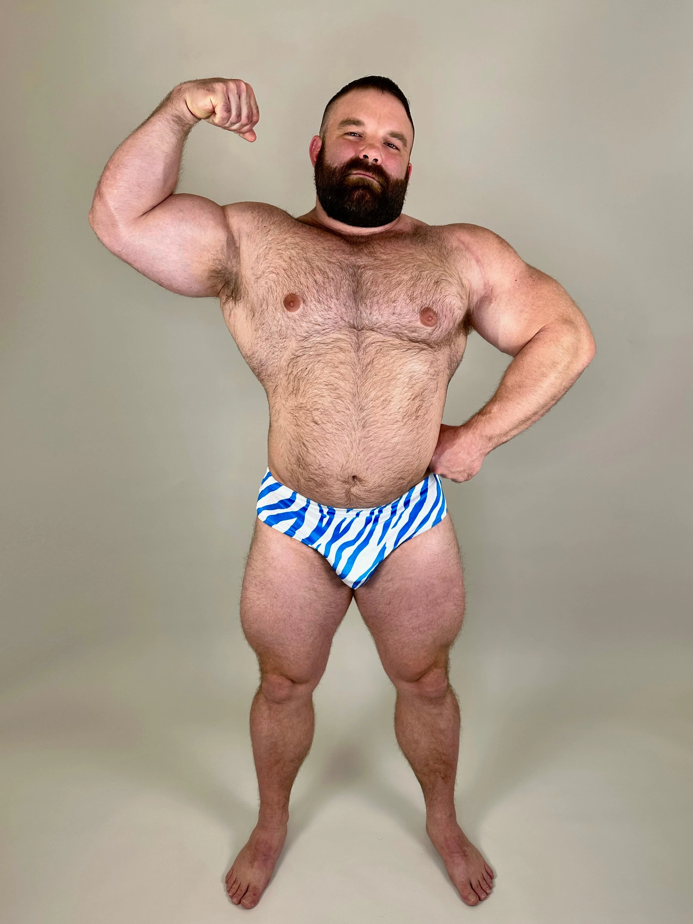 Alfons Dovana Blue Tiger Velvet Brief - Image 2