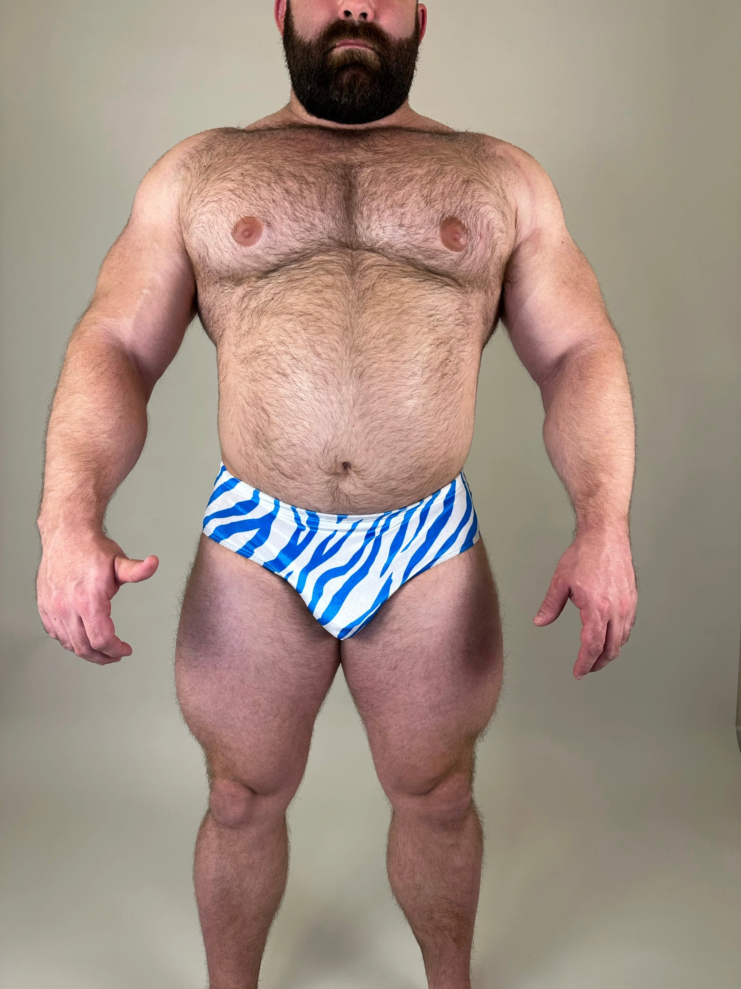 Alfons Dovana Blue Tiger Velvet Brief - Image 4
