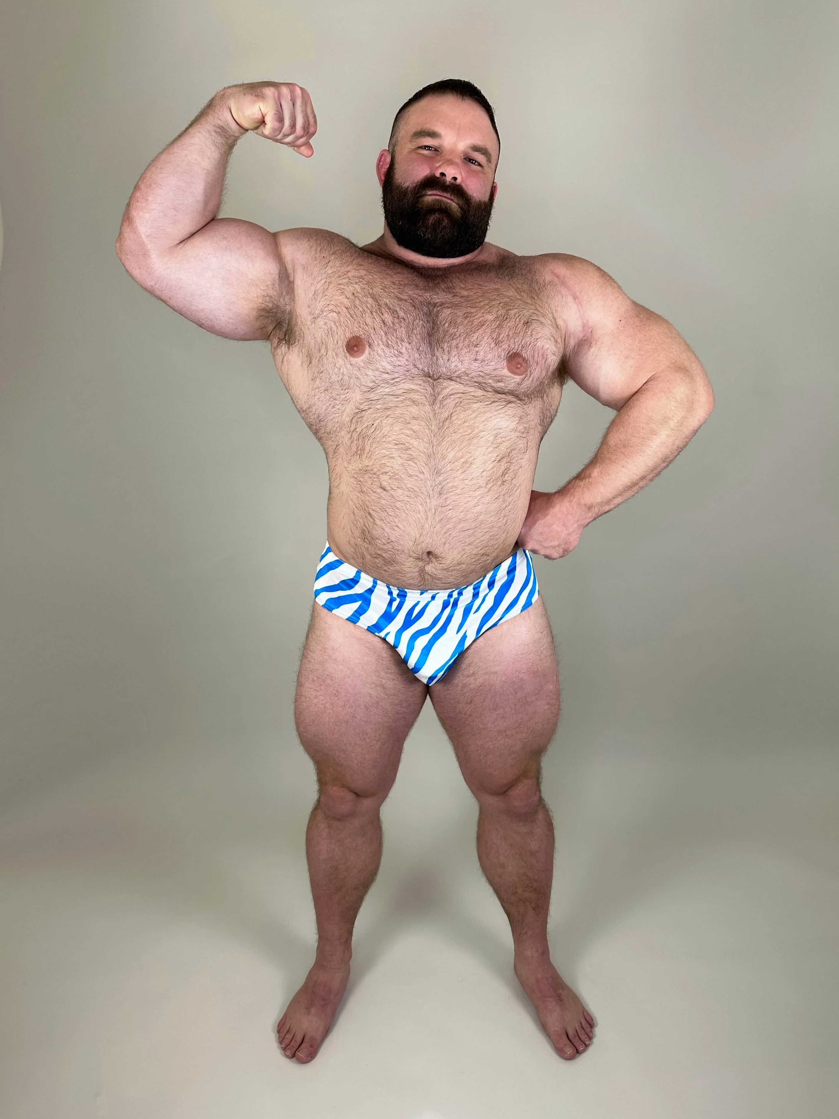 Alfons Dovana Blue Tiger Velvet Brief - Image 5