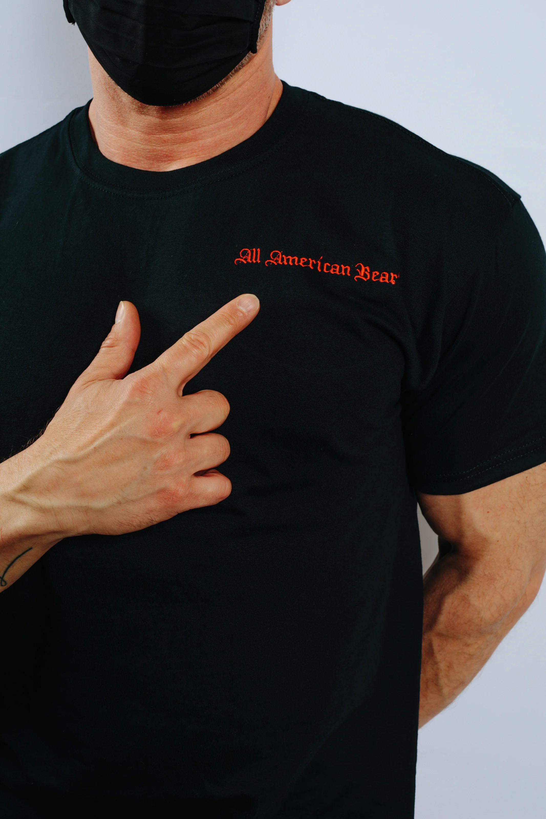 All American Bear T-Shirt (Available in Black or White) - Image 5