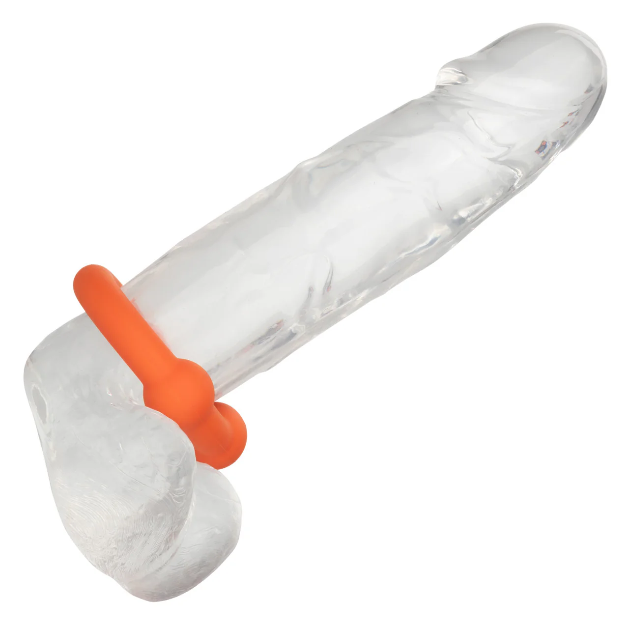 Alpha Liquid Silicone Dual Ball Ring - Orange - Image 8