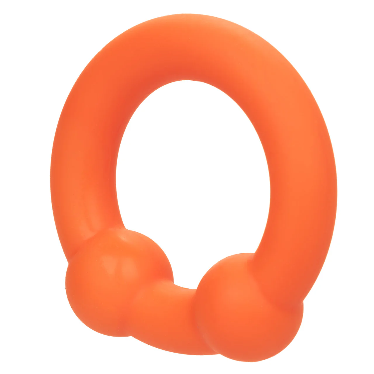 Alpha Liquid Silicone Dual Ball Ring - Orange - Image 9