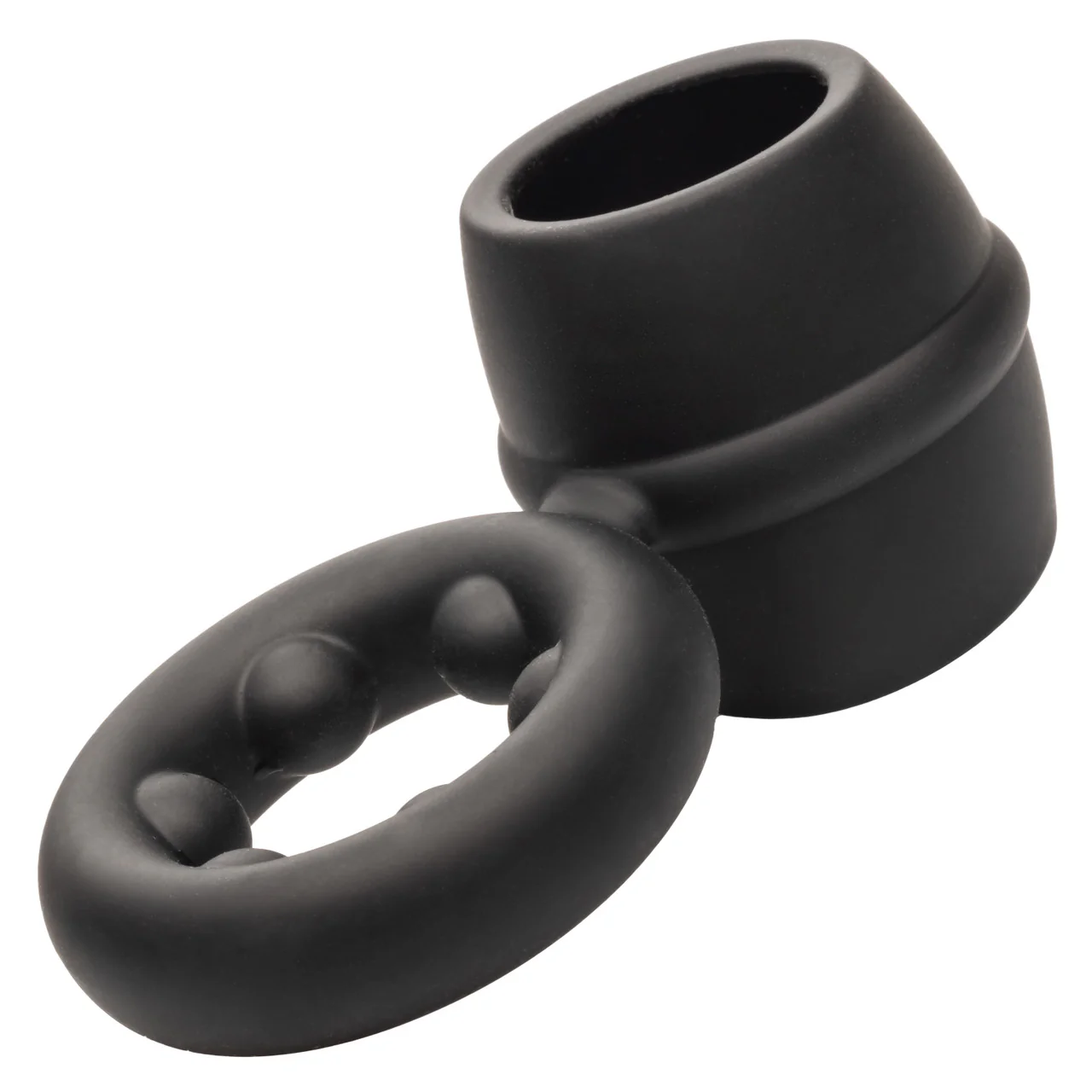 Alpha Liquid Silicone Dual Magnum Ring - Black - Image 14