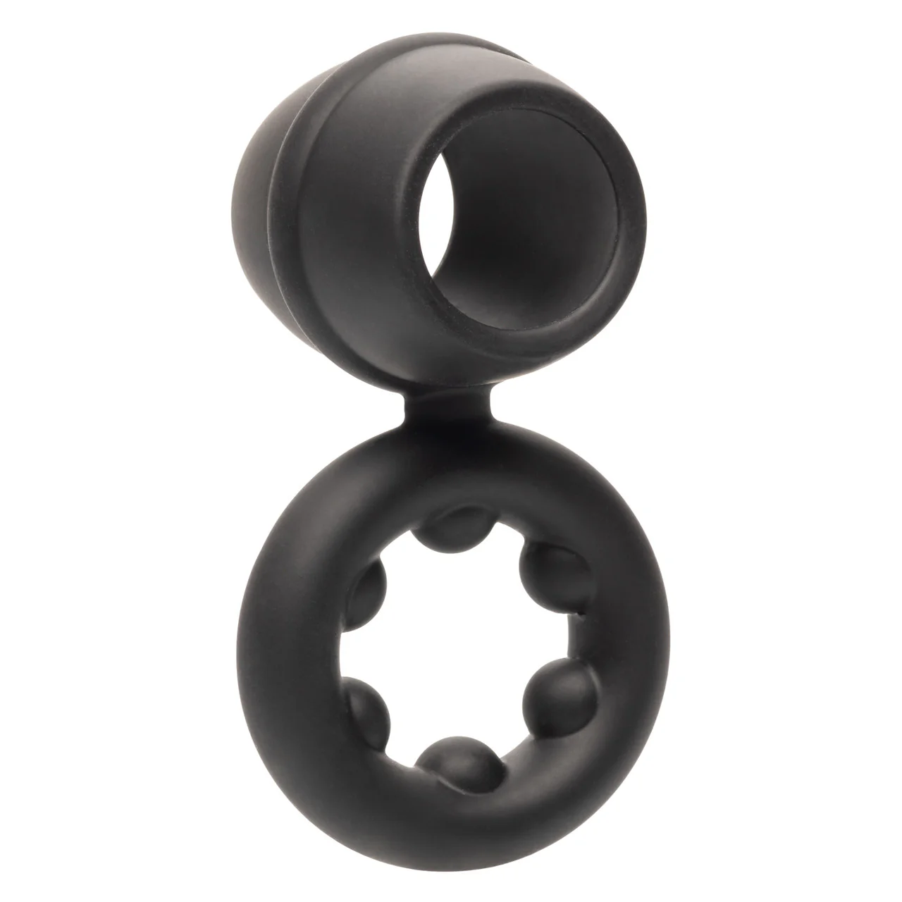 Alpha Liquid Silicone Dual Magnum Ring - Black - Image 2