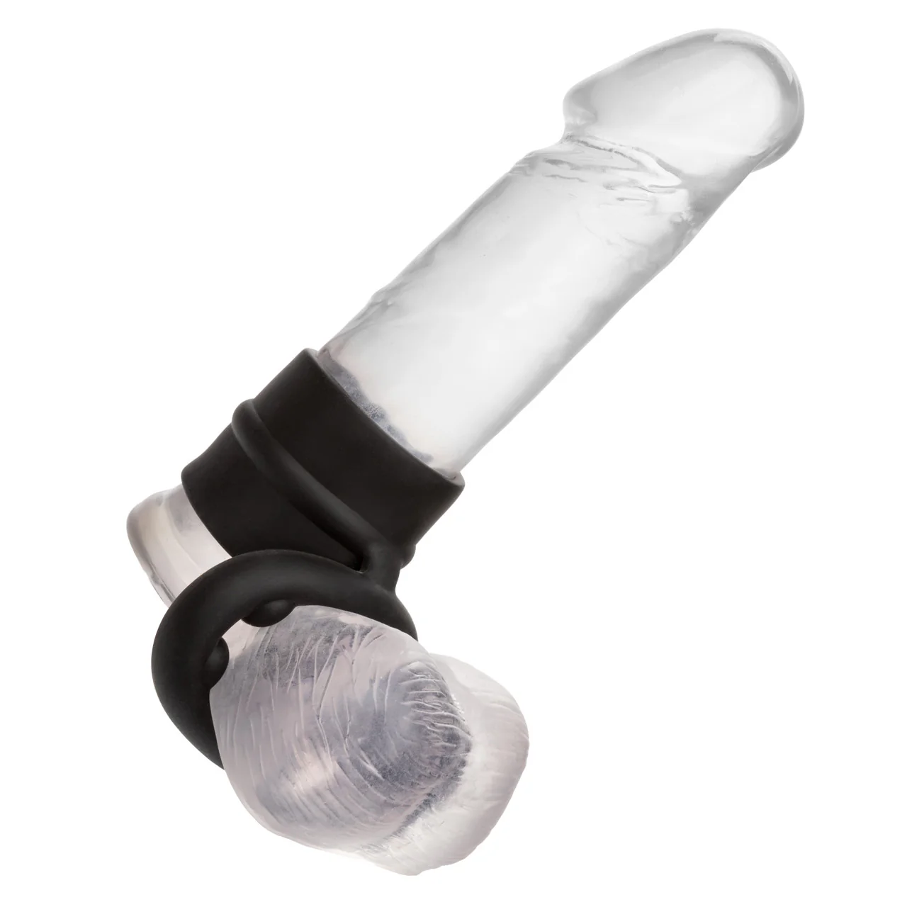 Alpha Liquid Silicone Dual Magnum Ring - Black - Image 9