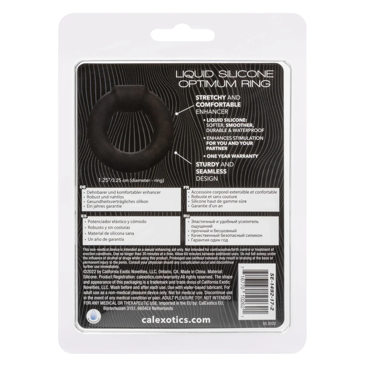 Alpha Liquid Silicone Optimum Ring - Black - Image 4
