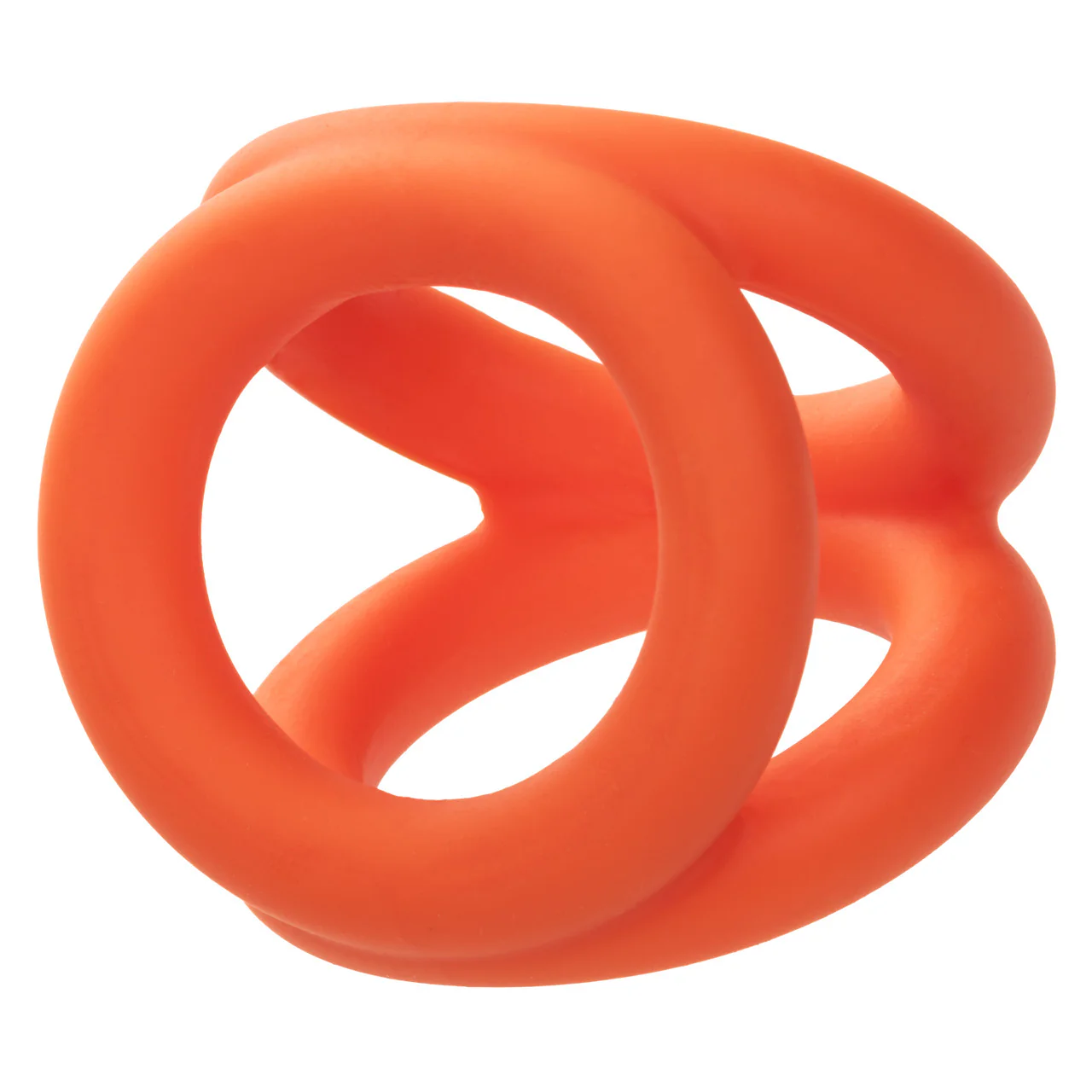 Alpha Liquid Silicone Tri-Ring - Orange - Image 11