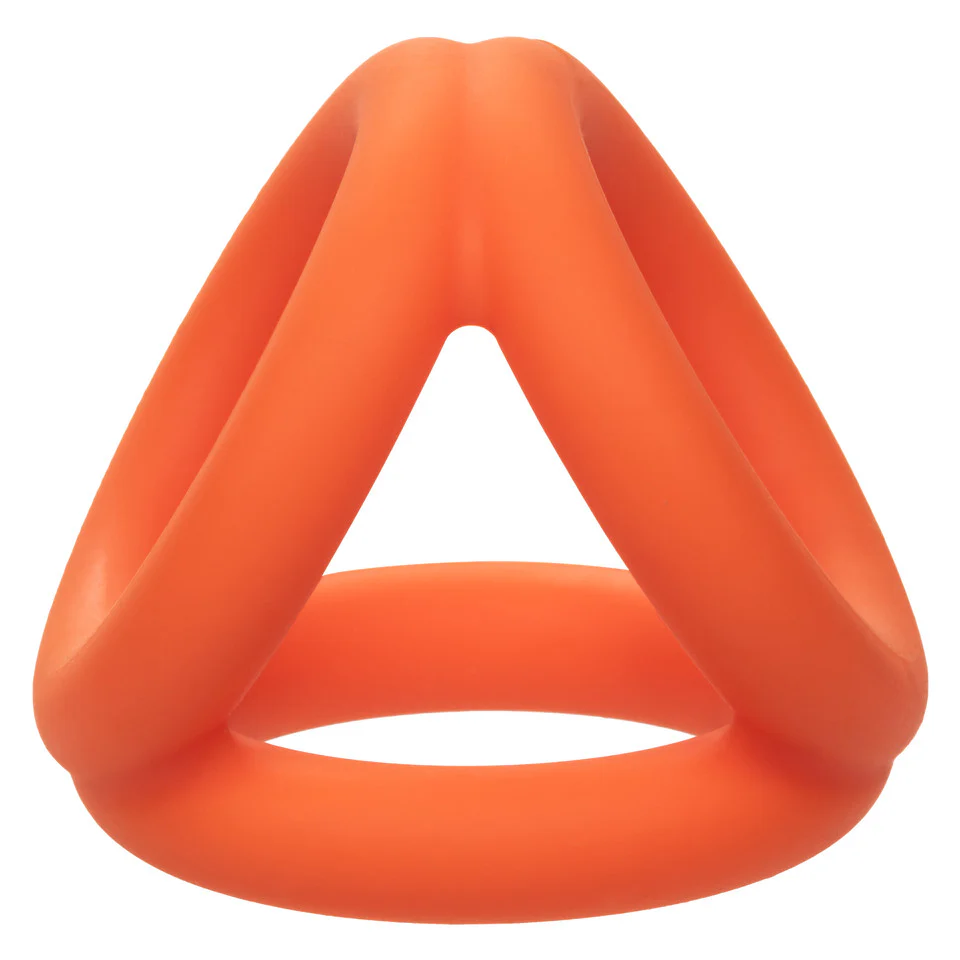 Alpha Liquid Silicone Tri-Ring - Orange - Image 13