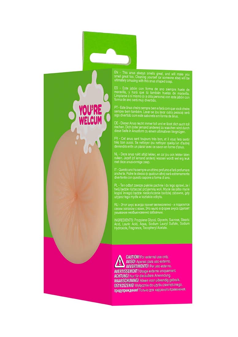 Amusing Anus-Shaped Bar Soap: Flesh - Image 3