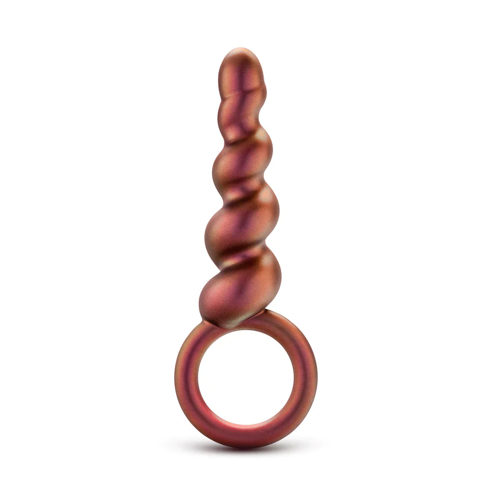 Anal Adventures Matrix Spiral Loop Copper 5.25-Inch Anal Plug - Image 5