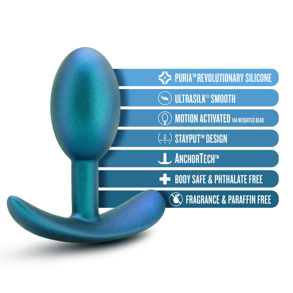 Anal Adventures Matrix The Nebula Plug: 3.5 inch Vibrating Inner Ball Butt Plug - Image 2