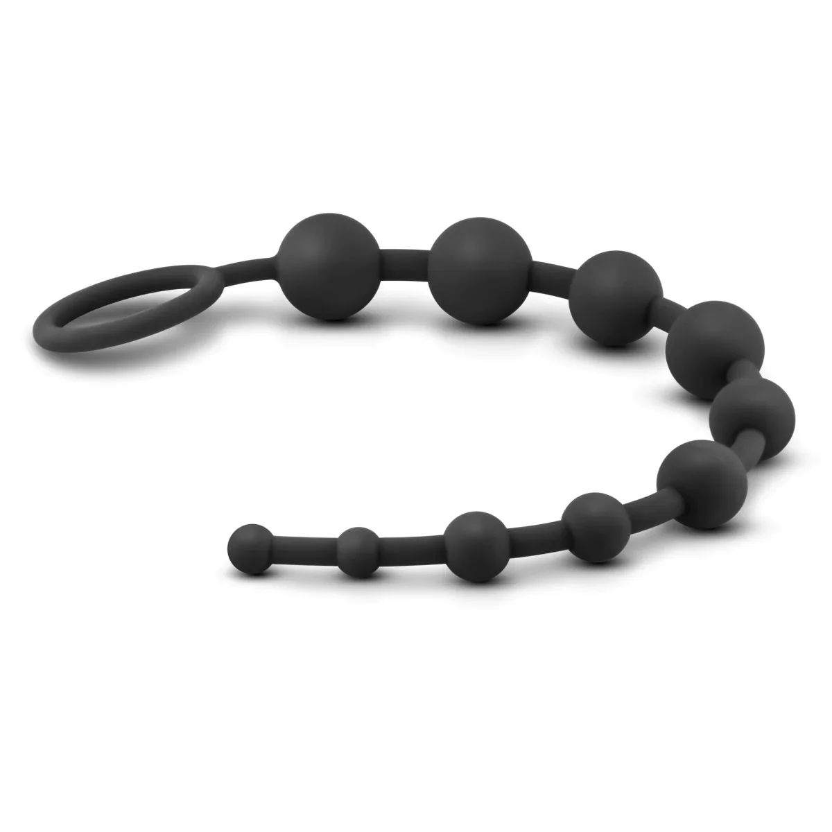 Anal Adventures Platinum Black 12.5-Inch Anal Beads - Image 2