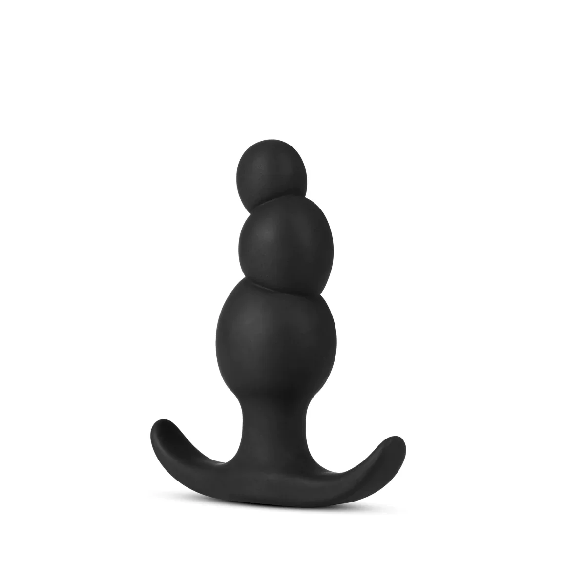 Anal Adventures Platinum Stacked Black 3.25-Inch Anal Plug - Image 5