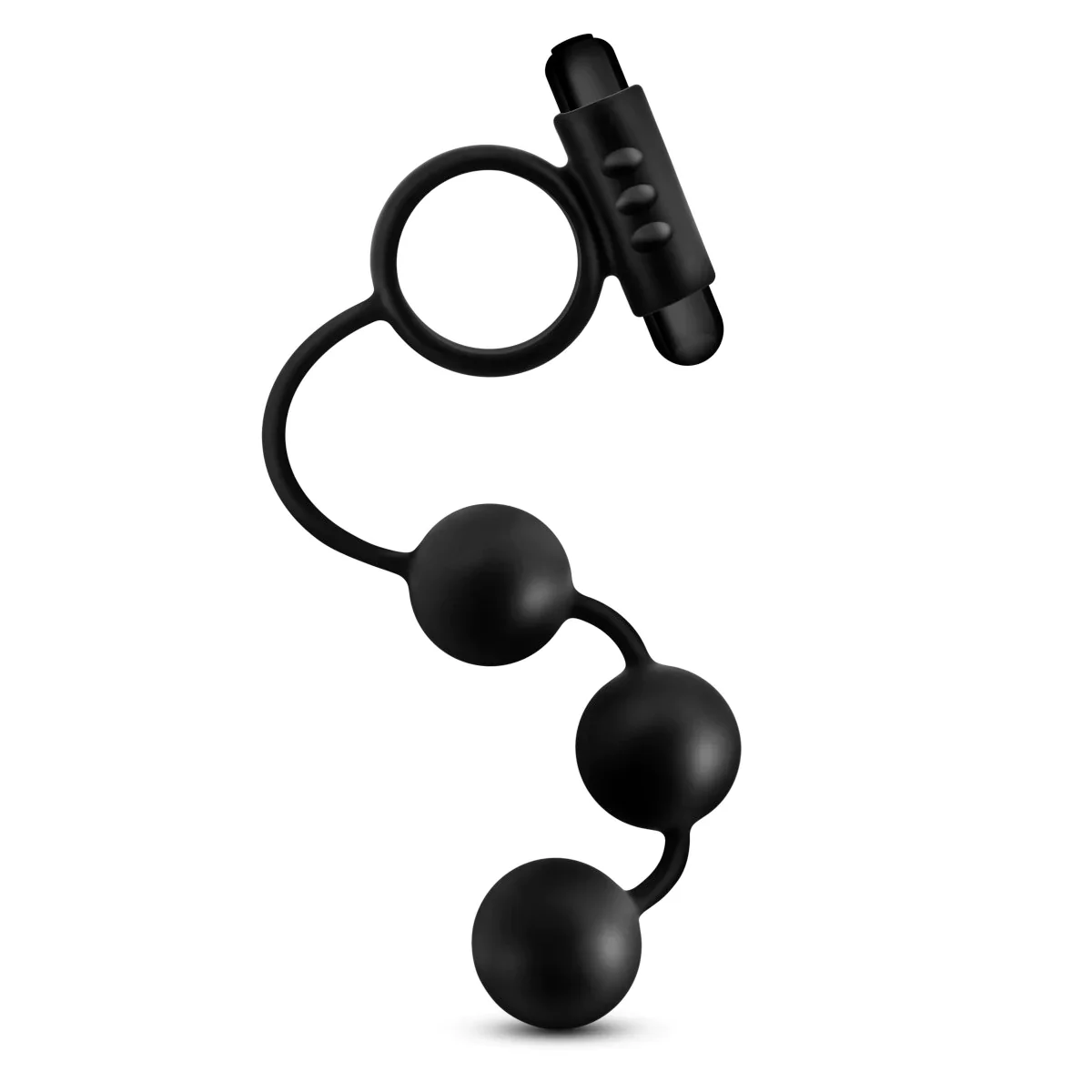 Anal Adventures Platinum Vibrating Anal Beads Ass Lock - Image 7