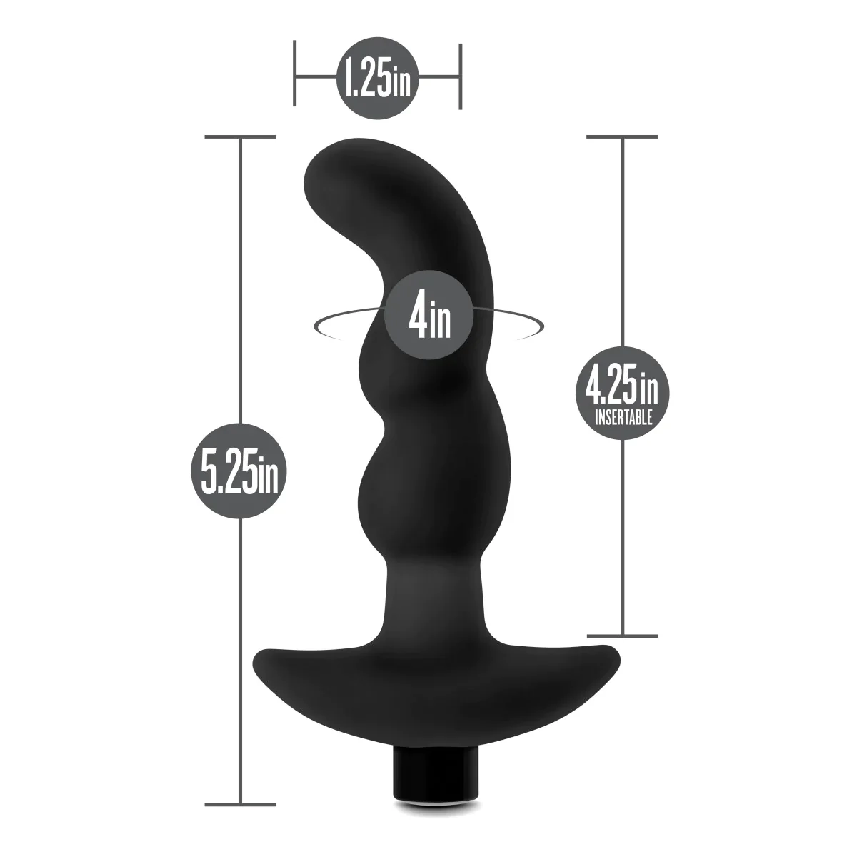 Anal Adventures Platinum Vibrating Prostate Massager - Image 3