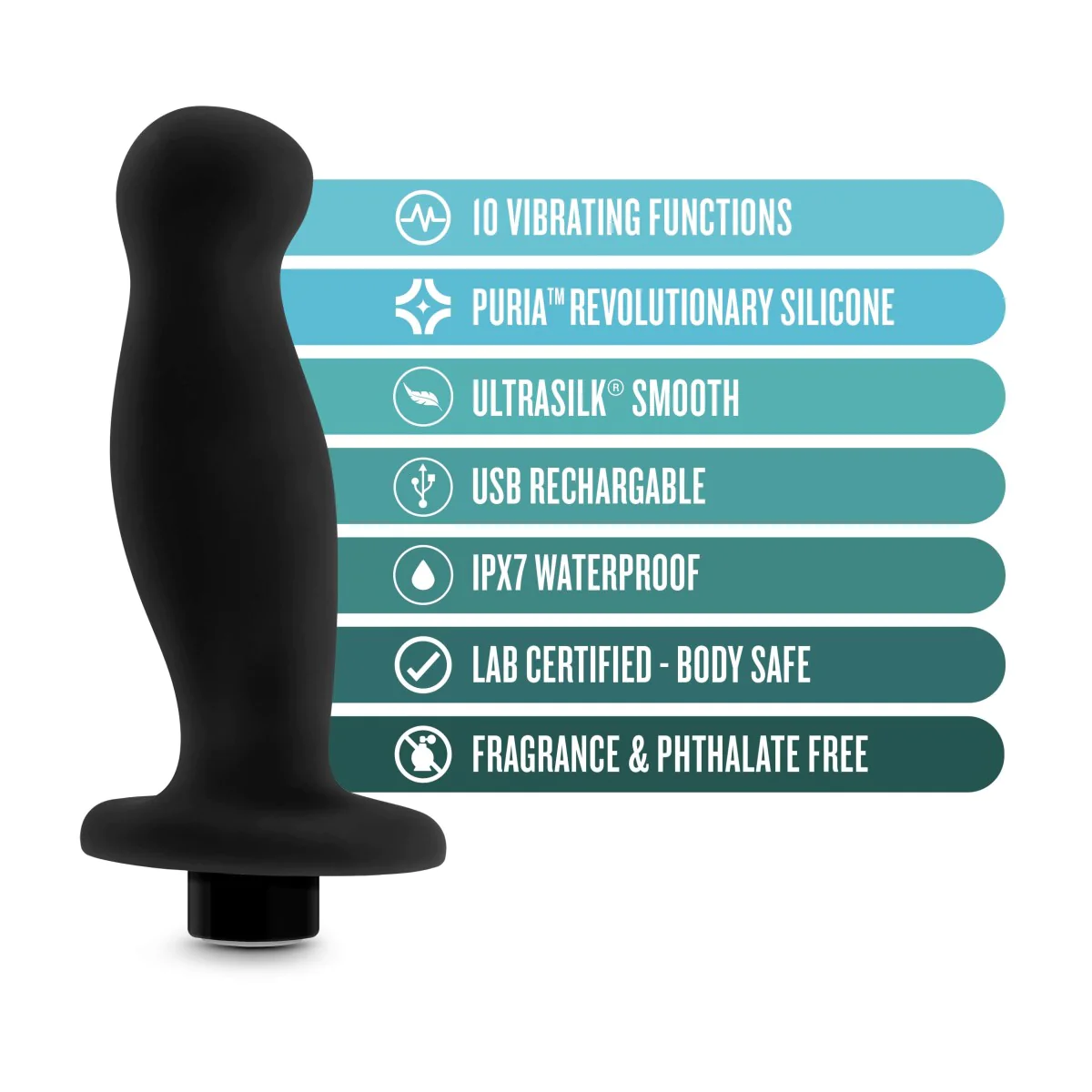 Anal Adventures Platinum Vibrating Prostate Massager - Image 2