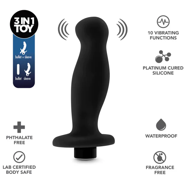 Anal Adventures Platinum Vibrating Prostate Massager - Image 3