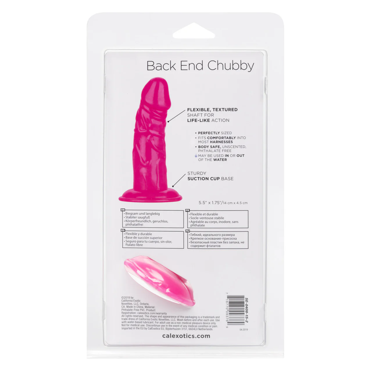 Anal Toys Back End Chubby Suction Cup Base Dildo - Image 4