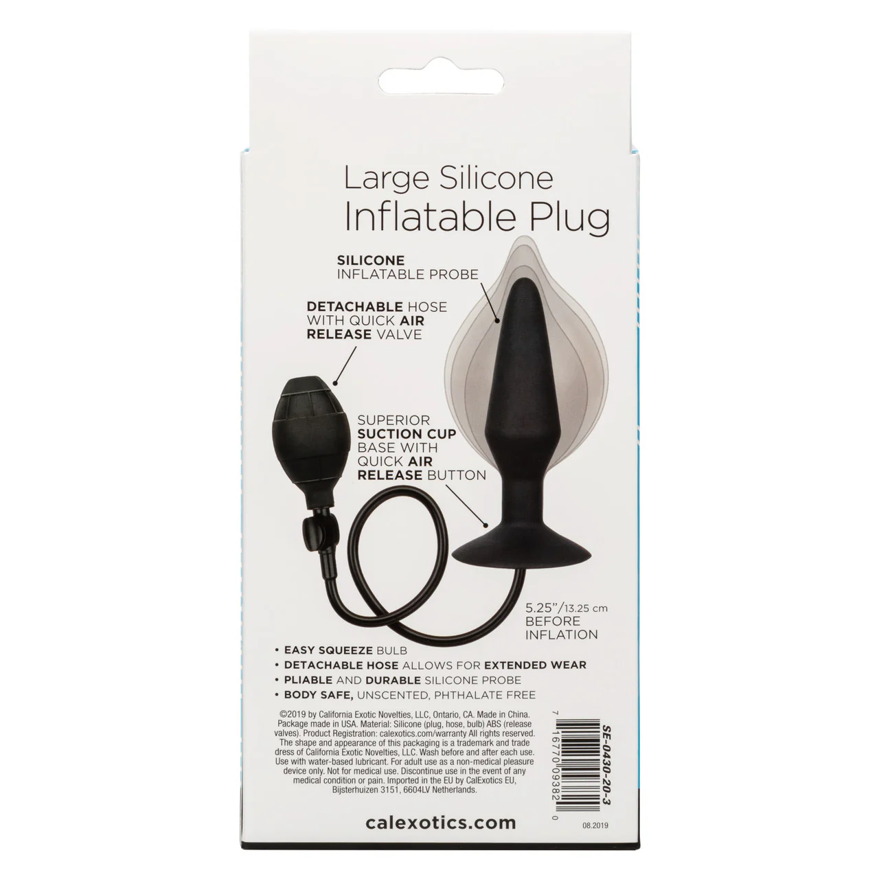 Anal Toys Large Silicone Inflatable Plug - Image 4