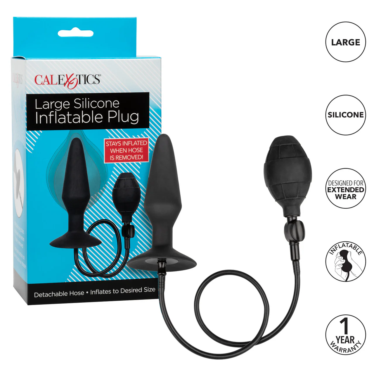 Anal Toys Large Silicone Inflatable Plug - Image 6