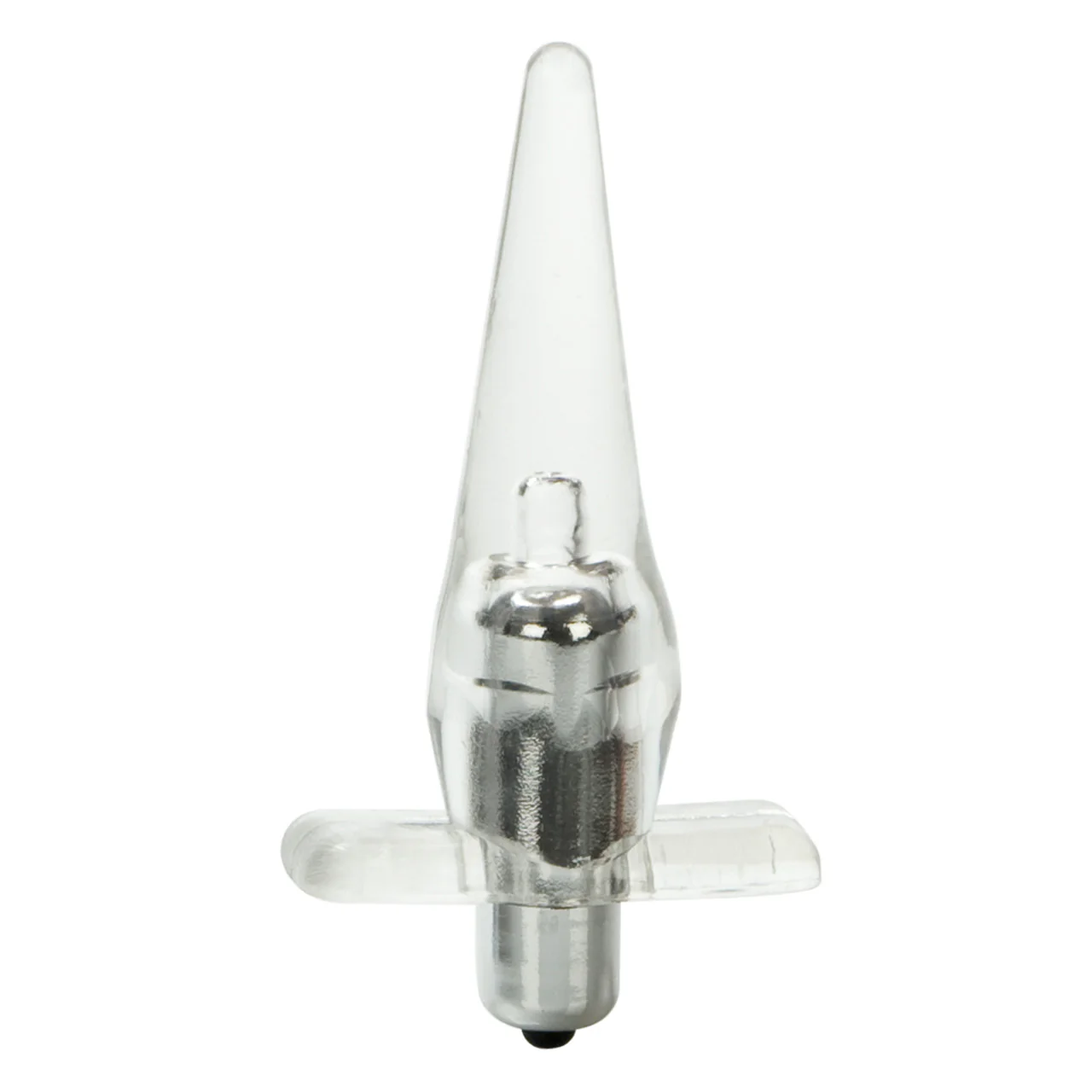 Anal Toys Mini Vibro Tease Vibrating Butt Plug - Clear - Image 2