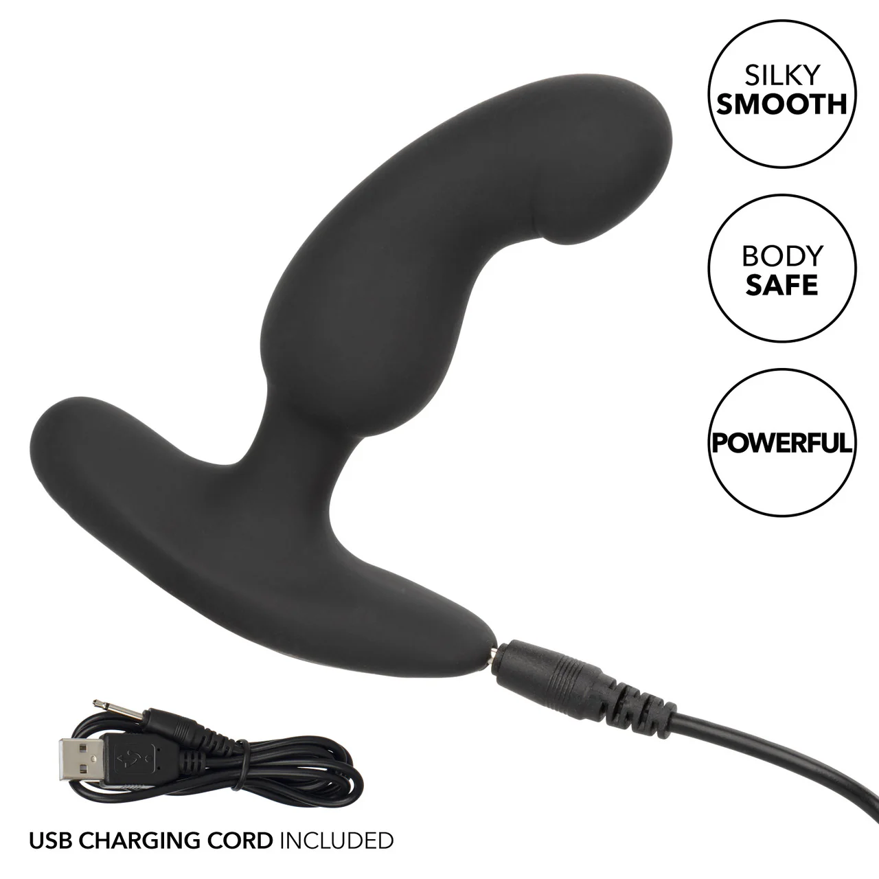 Anal Toys Rechargeable Curved Probe Silicone Anal Stimulator - Image 7