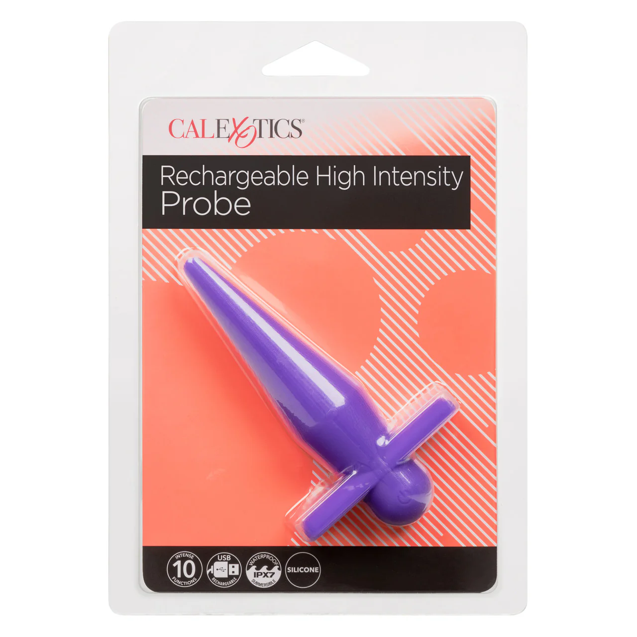 Anal Toys Rechargeable Silicone High Intense Probe - Purple - Image 4