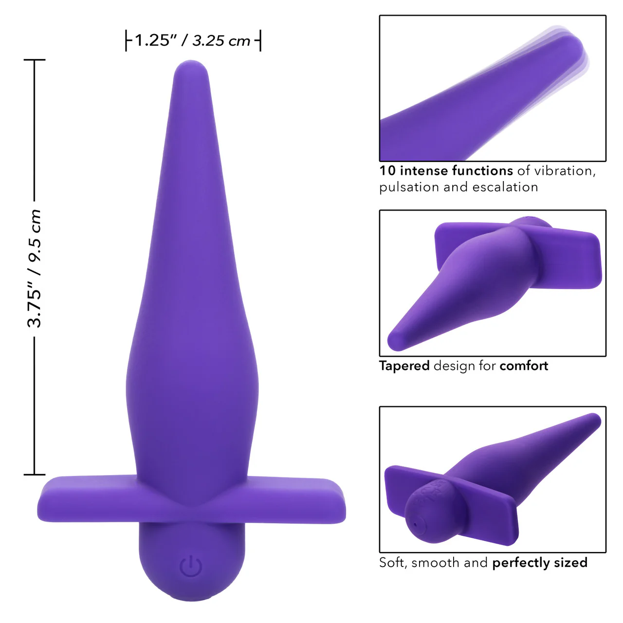 Anal Toys Rechargeable Silicone High Intense Probe - Purple - Image 6